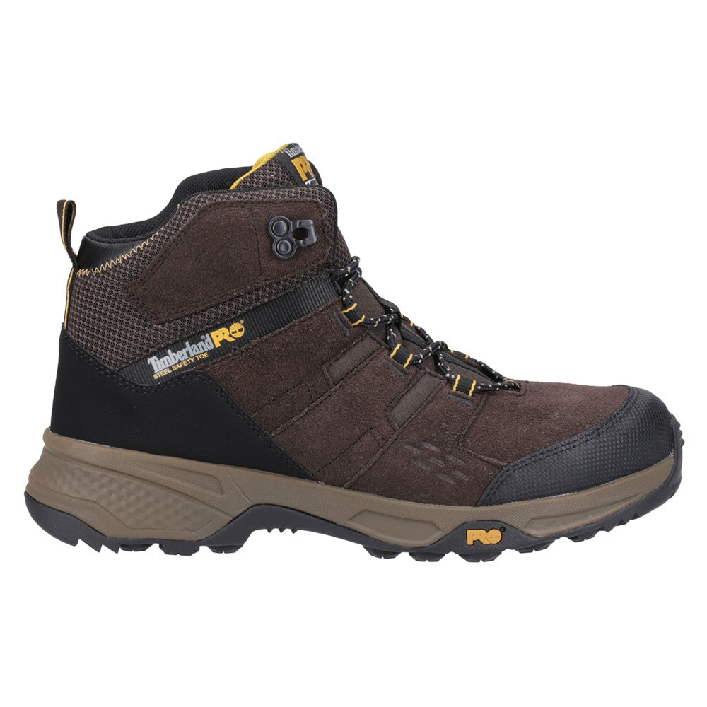 Switchback LT Steel Safety-Toe Work Boots for Men in Dark Brown