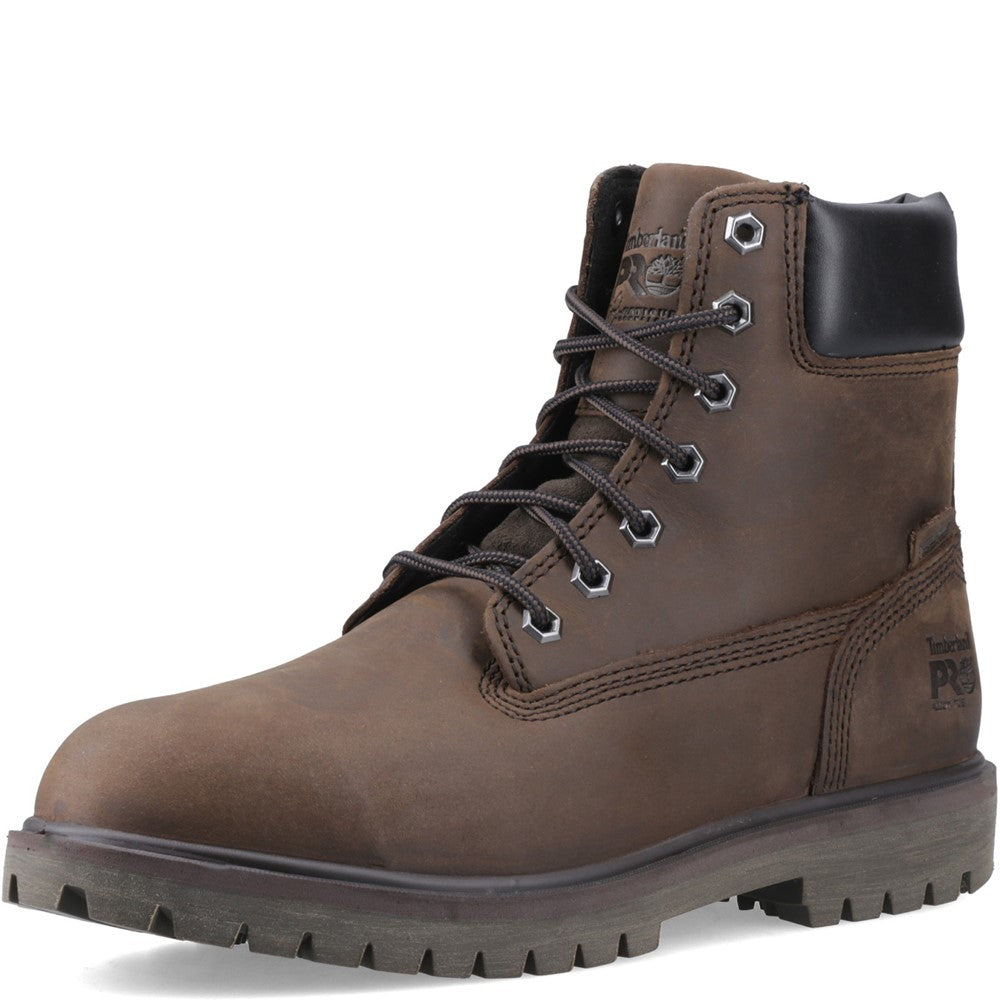 Iconic Waterproof Alloy-Toe Work Boot for Men in Brown