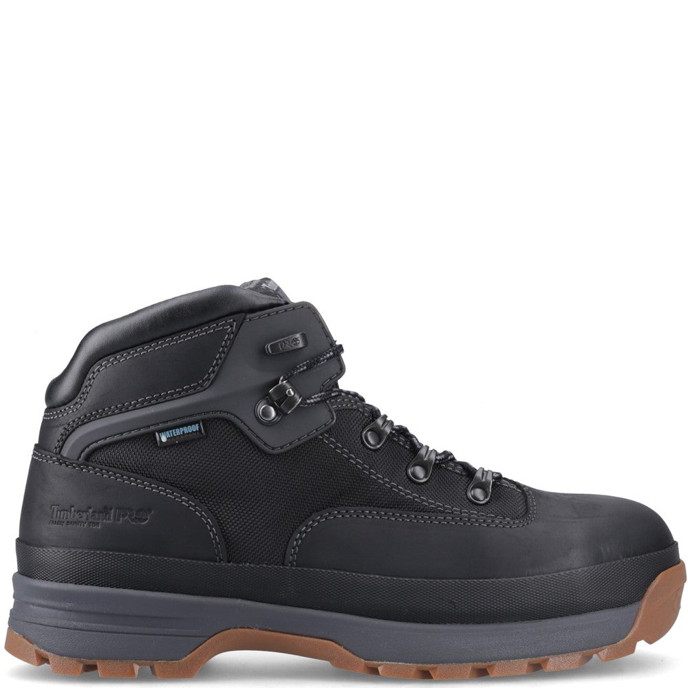 Euro Hiker Alloy Toe Work Boot for Men in Black