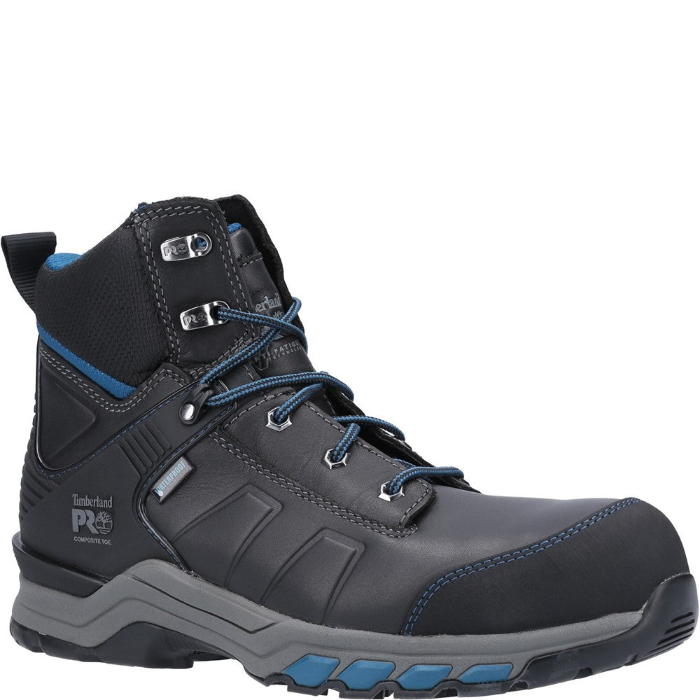 Hypercharge 6" Waterproof Composite Toe Work Boot for Men in Black Teal