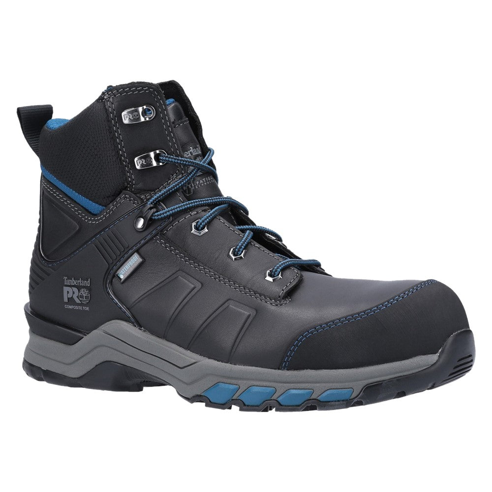 Hypercharge 6" Waterproof Composite Toe Work Boot for Men in Black Teal