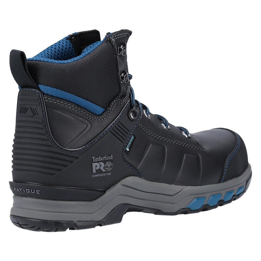 Hypercharge 6" Waterproof Composite Toe Work Boot for Men in Black Teal