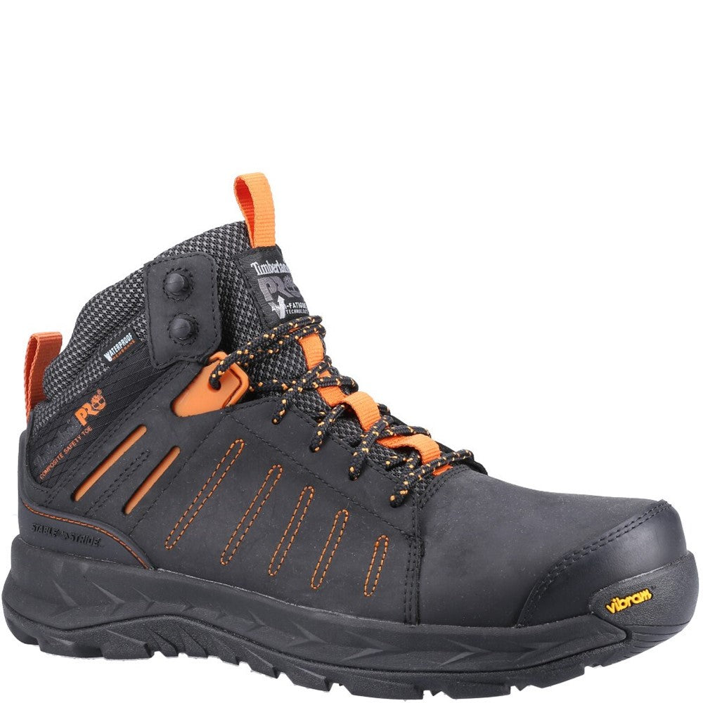 Trailwind Waterproof Composite Toe Work Boot for Men in Black