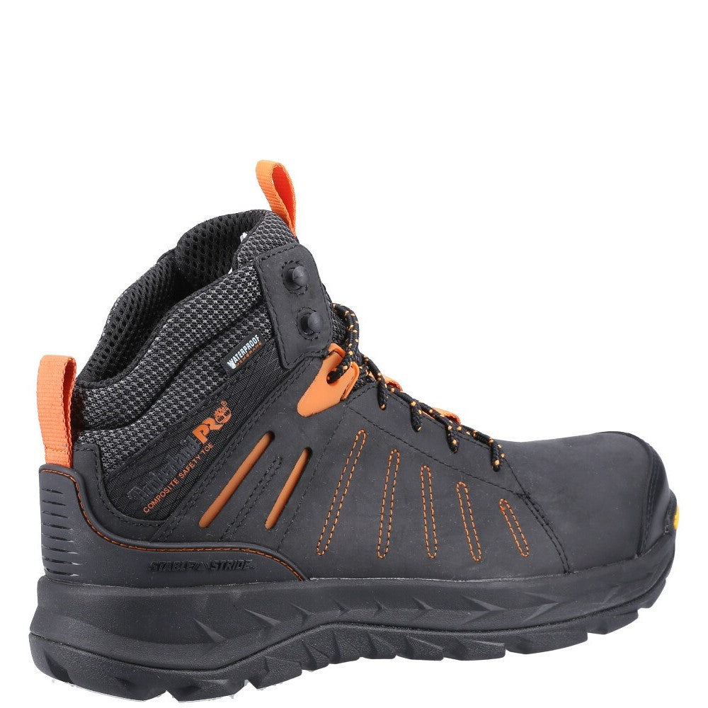 Trailwind Waterproof Composite Toe Work Boot for Men in Black