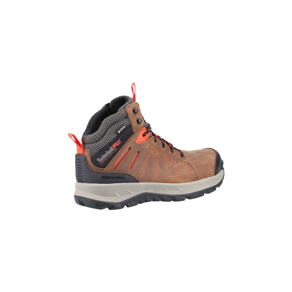 Trailwind Waterproof Composite Toe Work Boot for Men in Brown