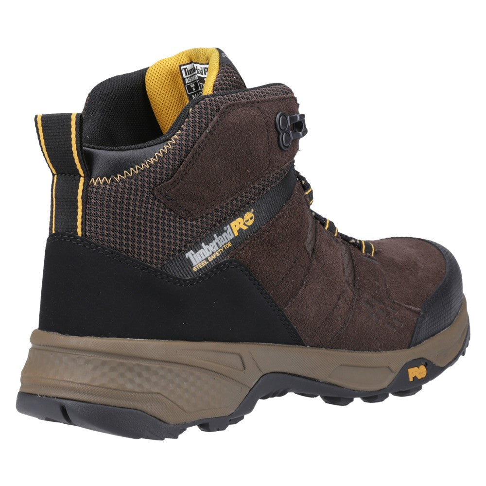 Switchback LT Steel Safety-Toe Work Boots for Men in Dark Brown