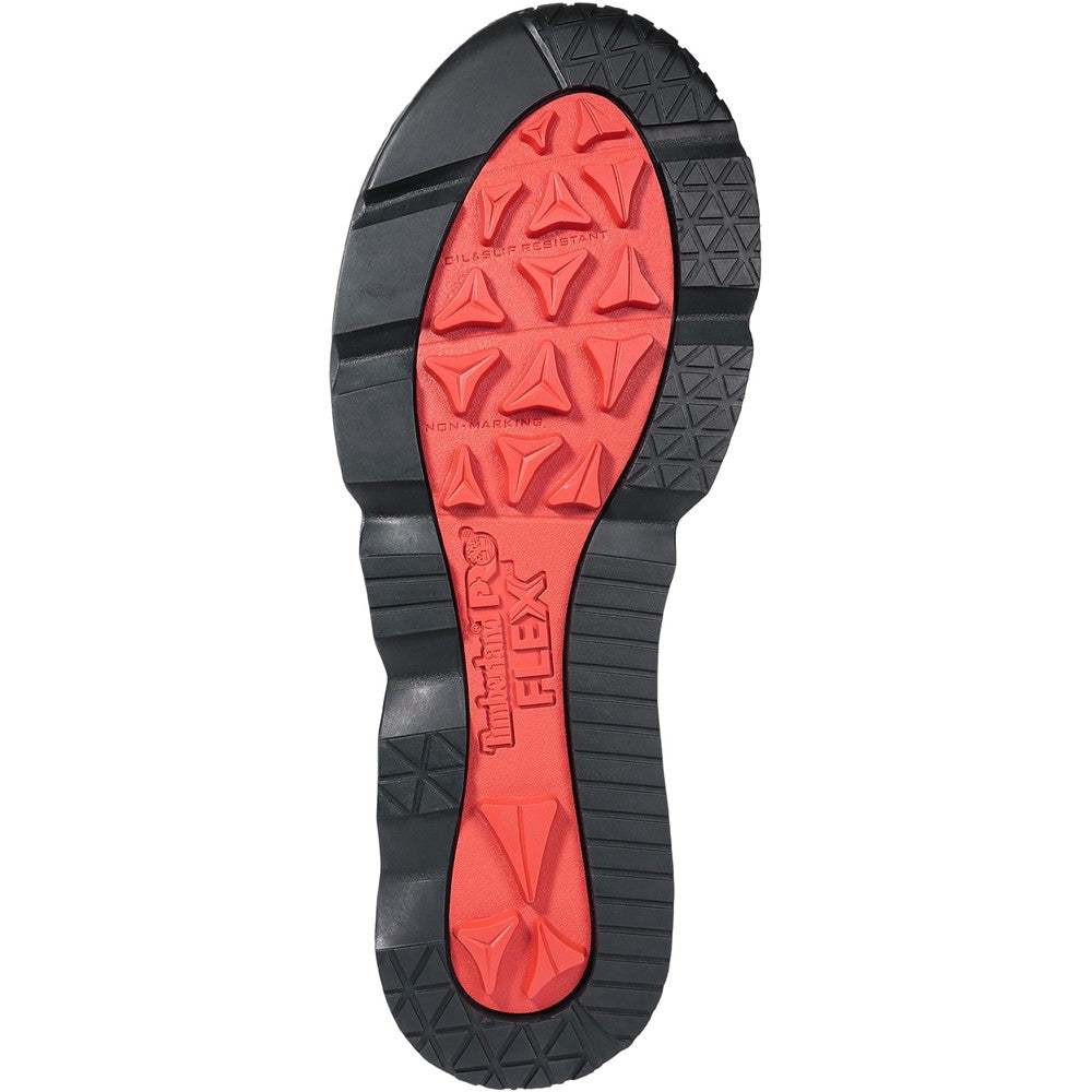 Morphix 6" Waterproof Composite Toe Work Boot for Men in Black/Red
