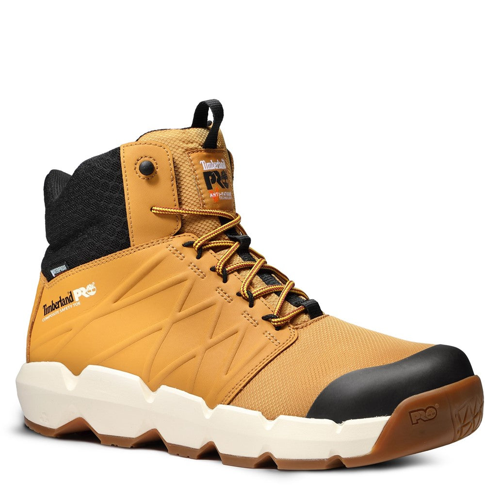 Morphix 6" Waterproof Composite Toe Work Boot for Men in Wheat