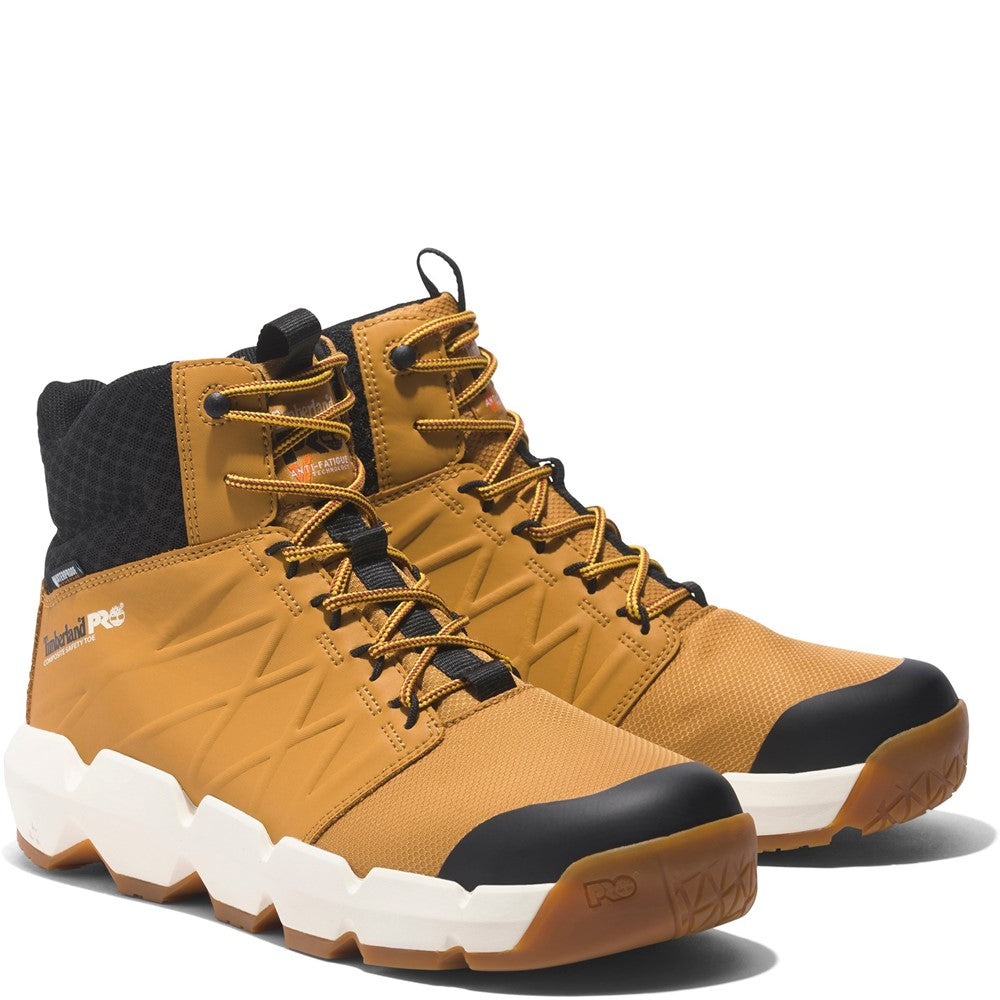 Morphix 6" Waterproof Composite Toe Work Boot for Men in Wheat
