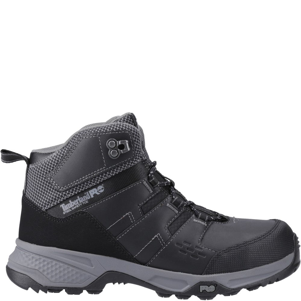 Switchback LT Steel Safety-Toe Work Boots for Men in Black