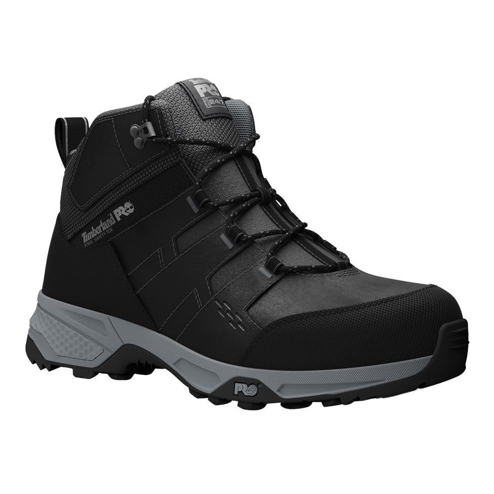 Switchback LT Steel Safety-Toe Work Boots for Men in Black