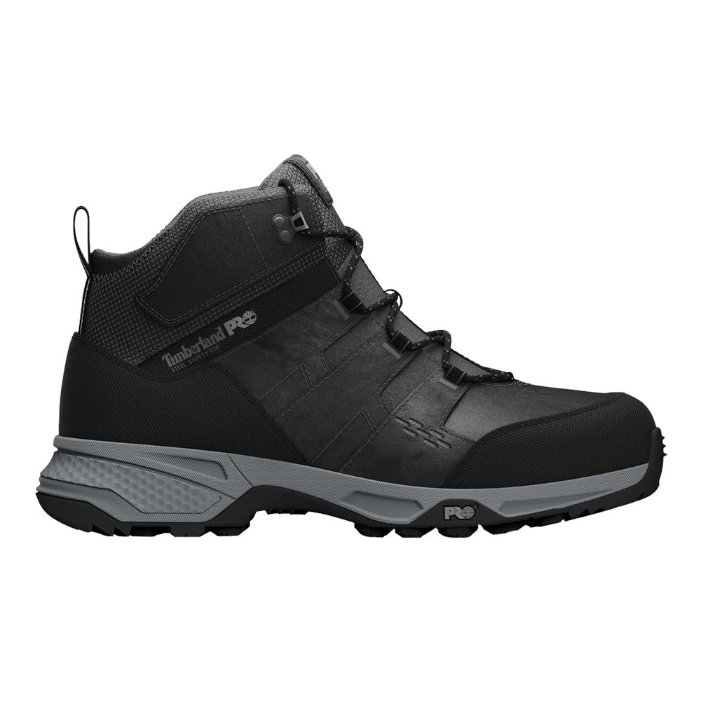 Switchback LT Steel Safety-Toe Work Boots for Men in Black