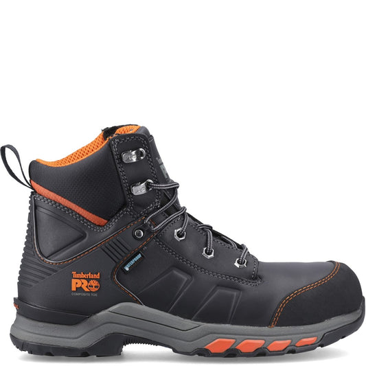 Hypercharge 6" Waterproof Composite Toe Work Boot for Men in Black