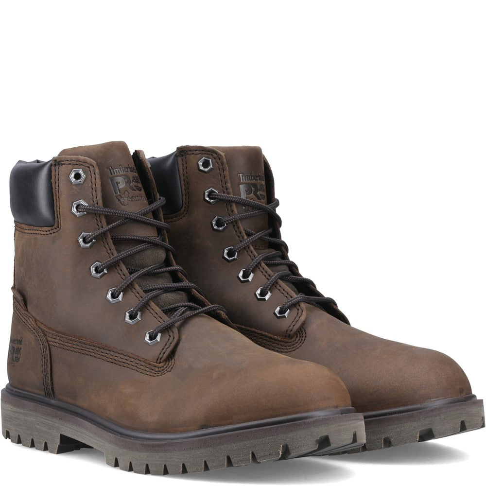 Iconic Waterproof Alloy-Toe Work Boot for Men in Brown