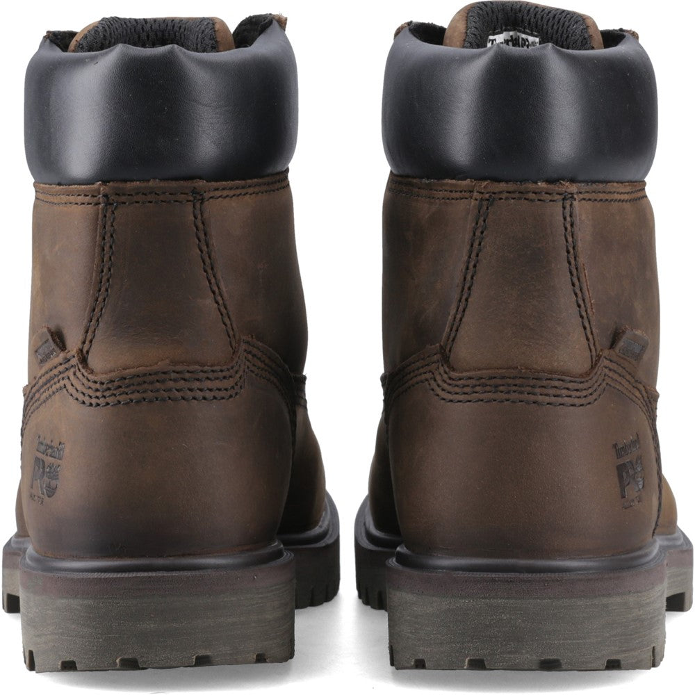 Iconic Waterproof Alloy-Toe Work Boot for Men in Brown