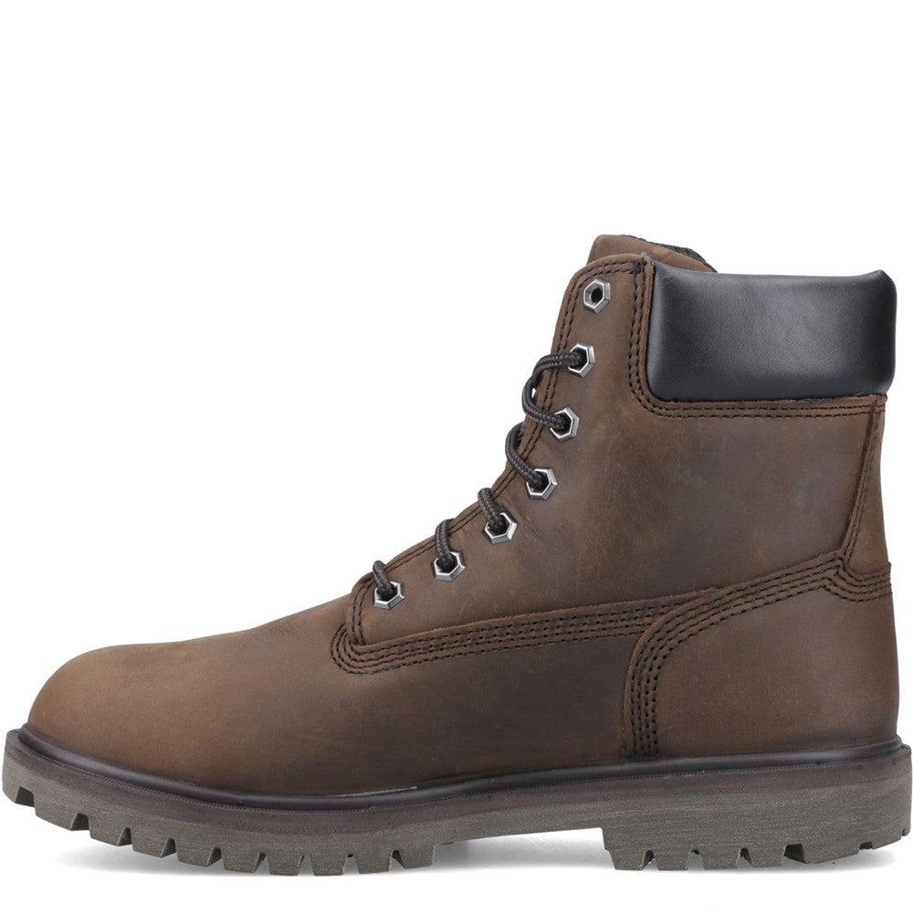 Iconic Waterproof Alloy-Toe Work Boot for Men in Brown