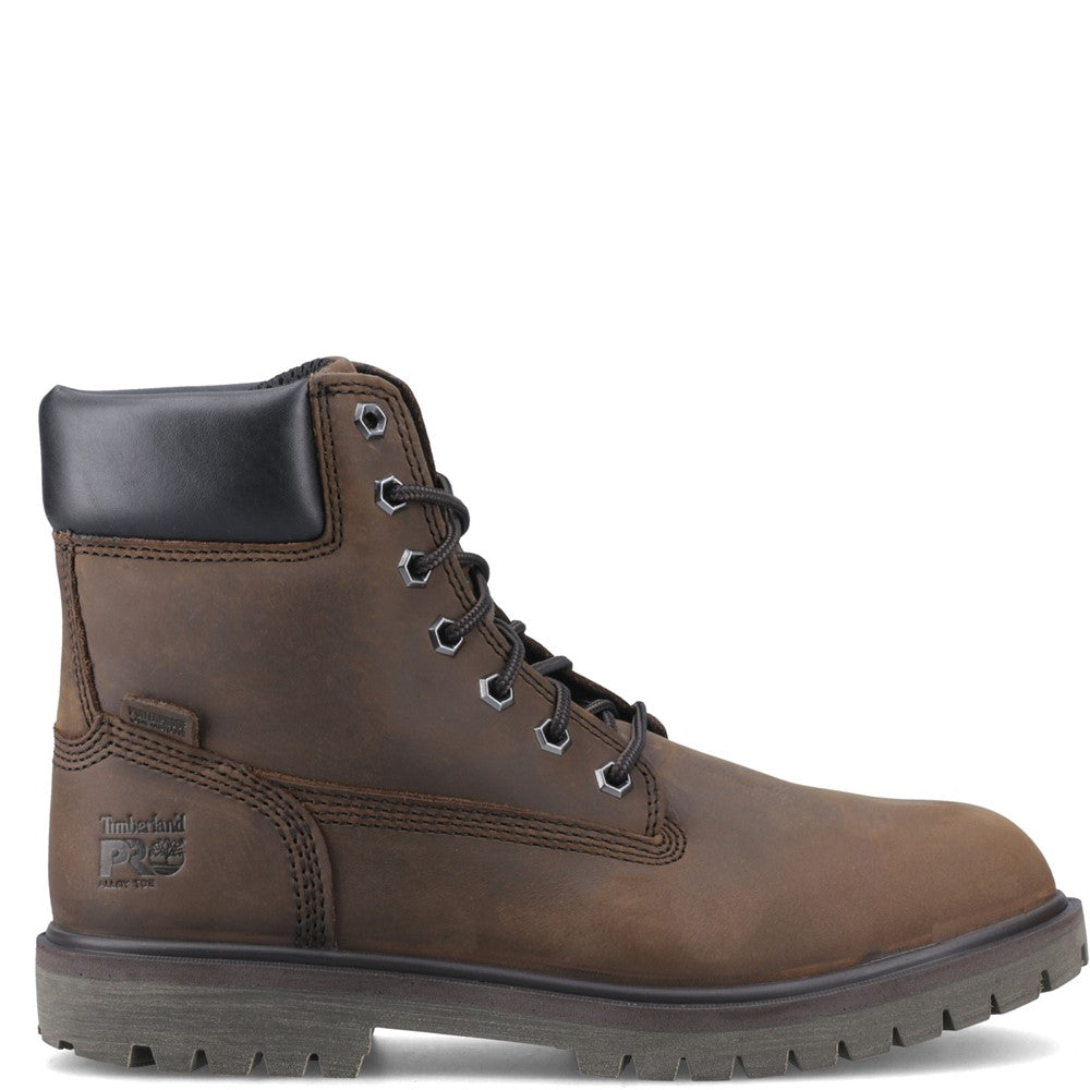 Iconic Waterproof Alloy-Toe Work Boot for Men in Brown