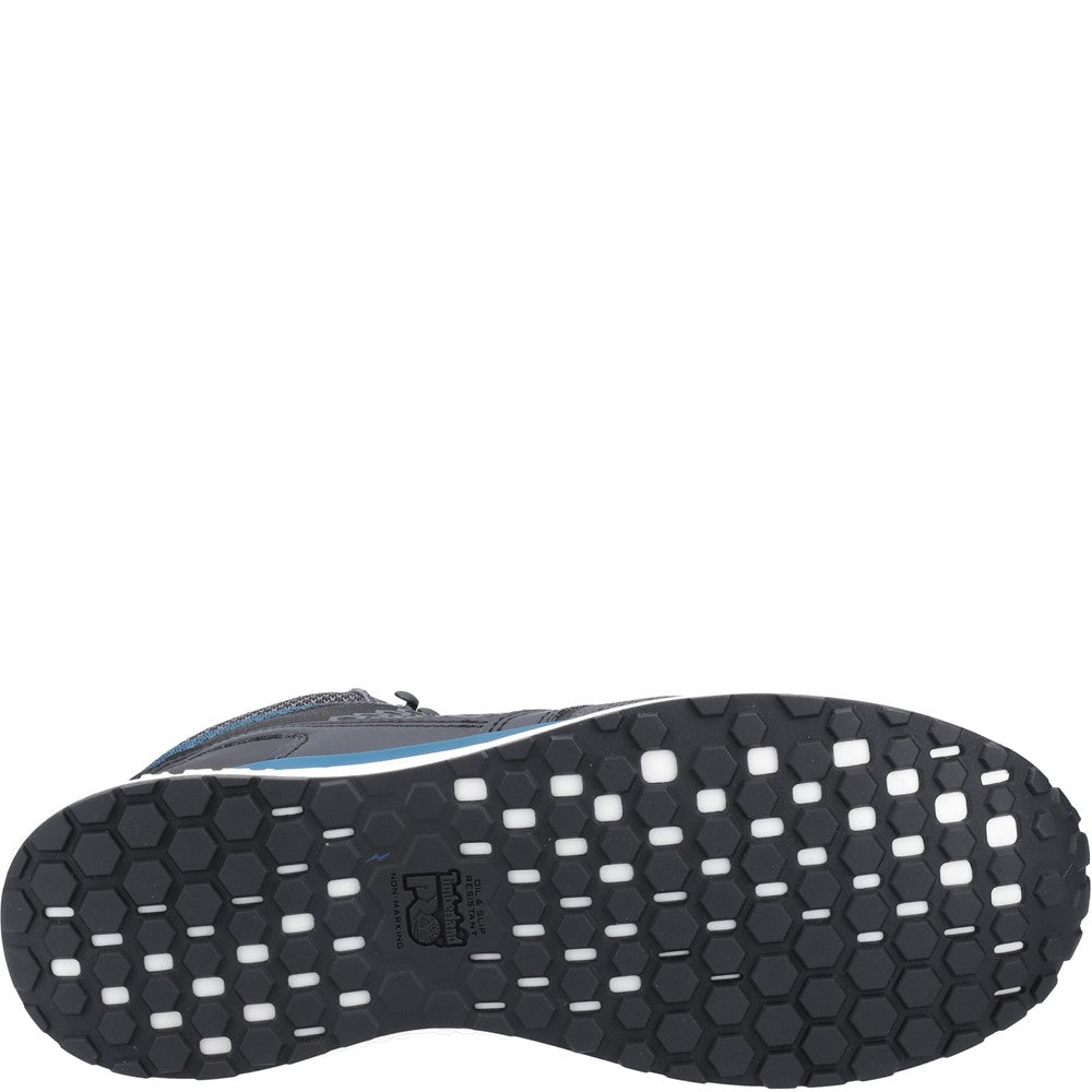 Reaxion Composite Toe Work Boot for Men in Black Blue