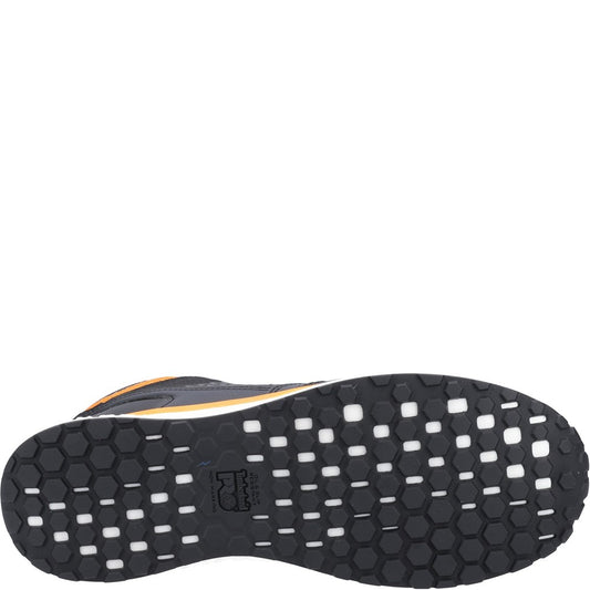 Reaxion Composite Toe Work Boot for Men in Black Orange