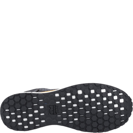 Reaxion Composite Toe Work Trainer for Men in Black Orange