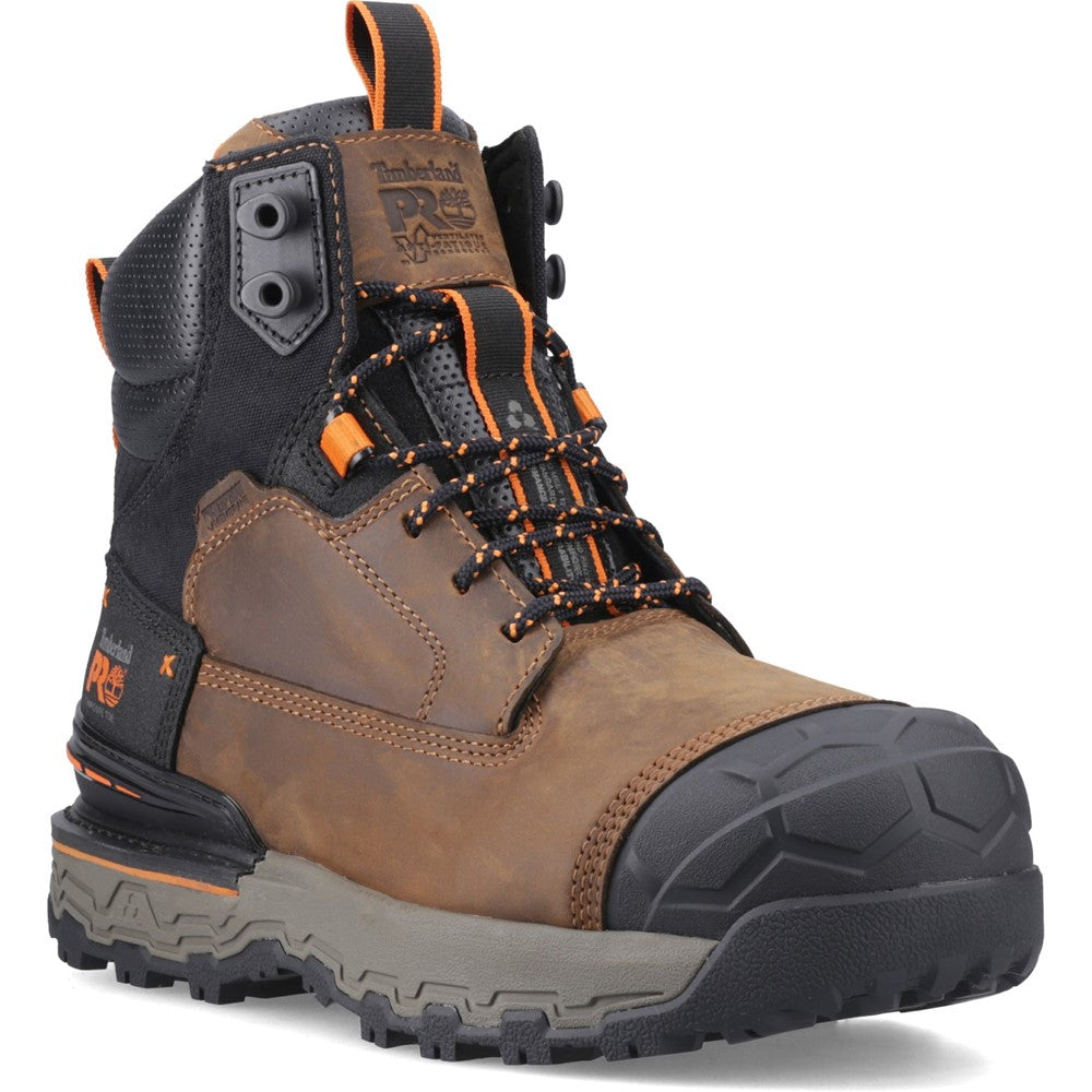 Boondock 6" Waterproof Composite-Toe Work Boot for Men in Brown