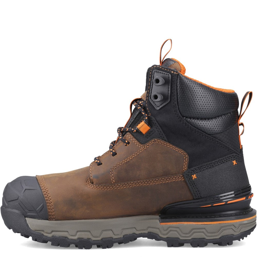 Boondock 6" Waterproof Composite-Toe Work Boot for Men in Brown
