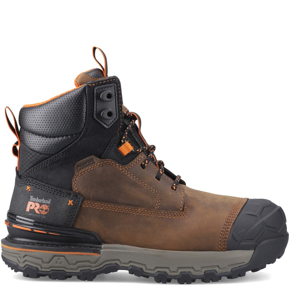 Boondock 6" Waterproof Composite-Toe Work Boot for Men in Brown