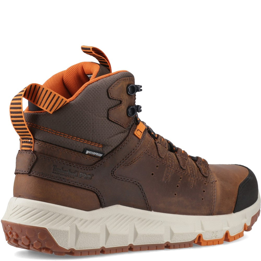 Tempe 6" Waterproof Alloy-Toe Work Boot for Men in Brown
