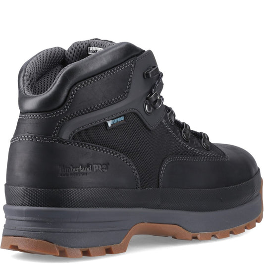 Euro Hiker Alloy Toe Work Boot for Men in Black