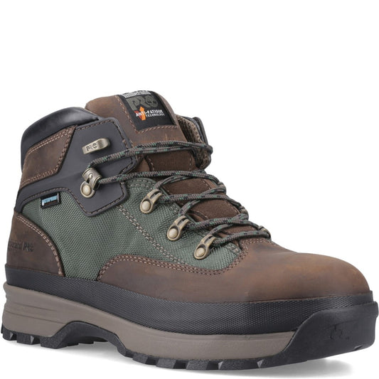 Euro Hiker Alloy Toe Work Boot for Men in Brown
