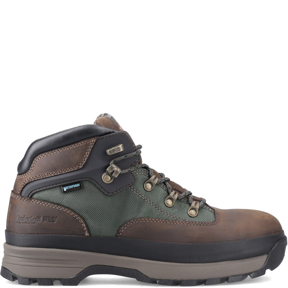 Euro Hiker Alloy Toe Work Boot for Men in Brown